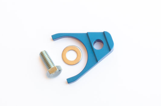 Pro 5.0 Ford Mustang V8 302 Billet Distributor Hold Down Clamp Blue Anodized